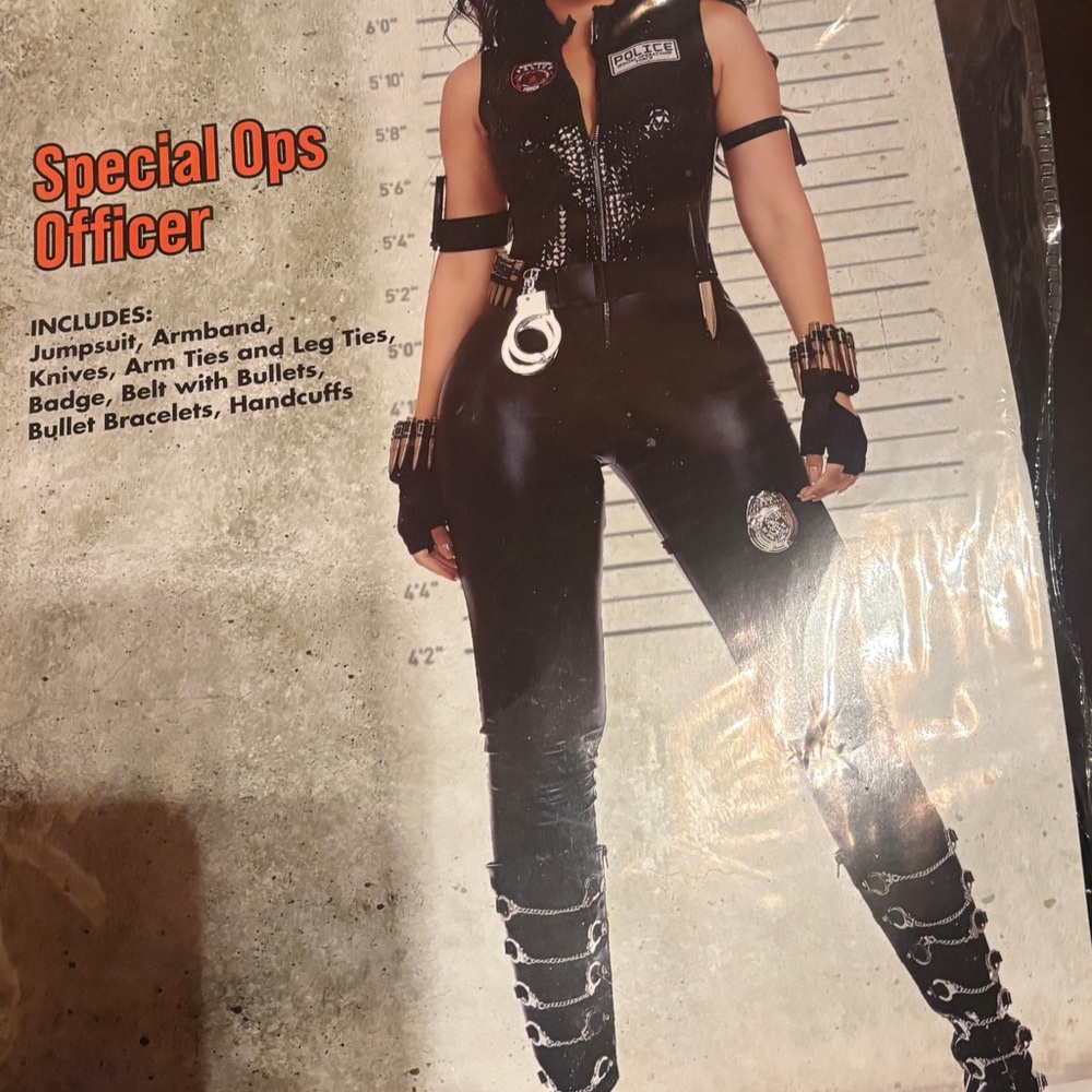 Special Ops Officer Black Jumpsuit